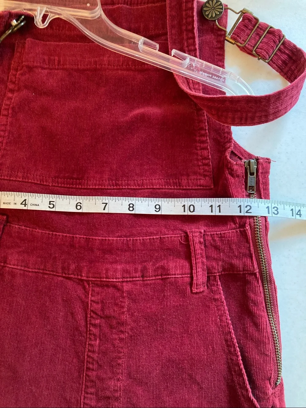 Show me your mumu Crimson Corduroy Bib Overalls - Picture 9 of 13